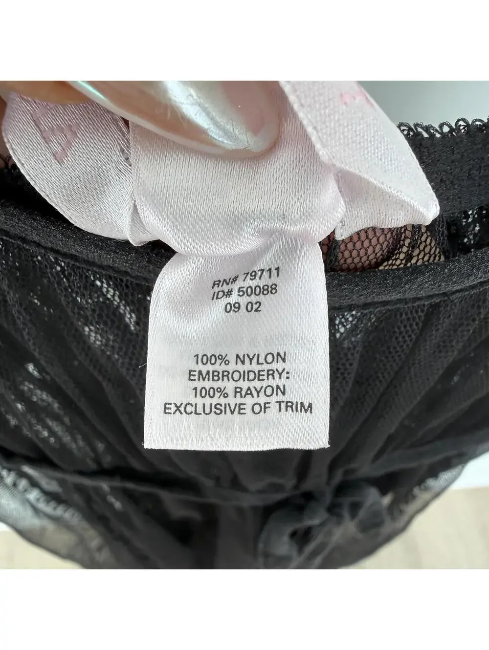 RARE Vintage Victoria's Secret Black Sheer Mesh Maxi Slip Dress XS Y2K